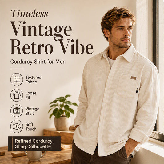 Men's Vintage Corduroy Shirt Jacket