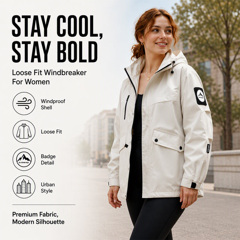 Women's Waterproof Outdoor Windbreaker