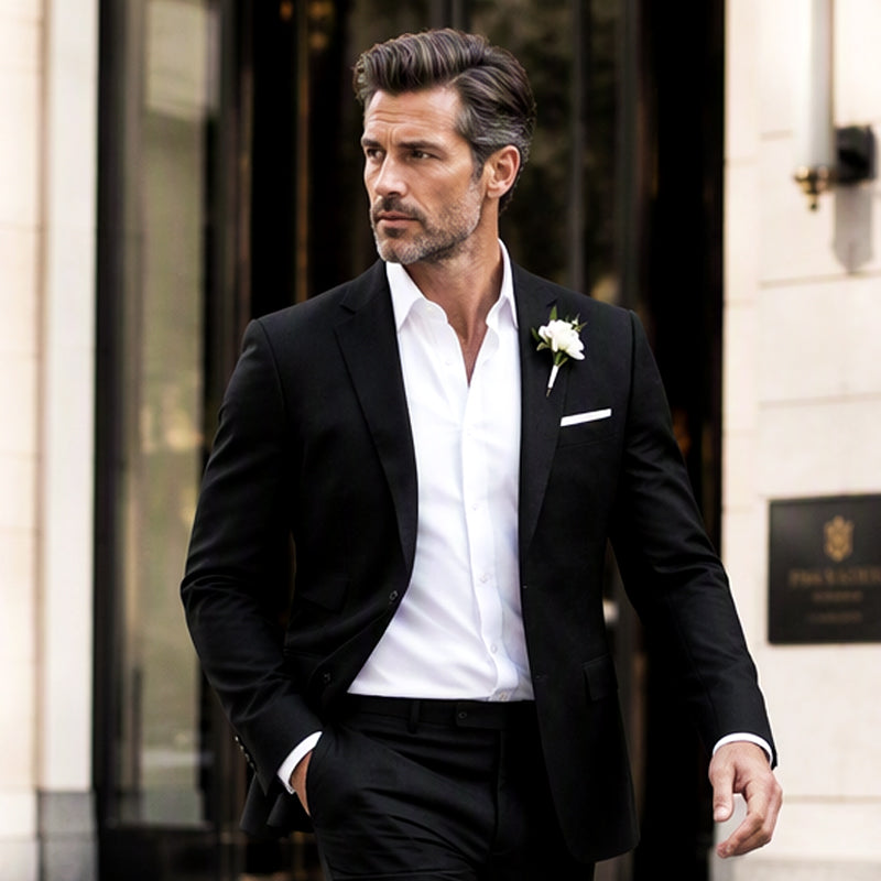 Men's Classic Slim Fit Two-Button Blazer
