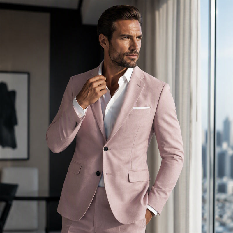 Men's Classic Slim Fit Two-Button Blazer