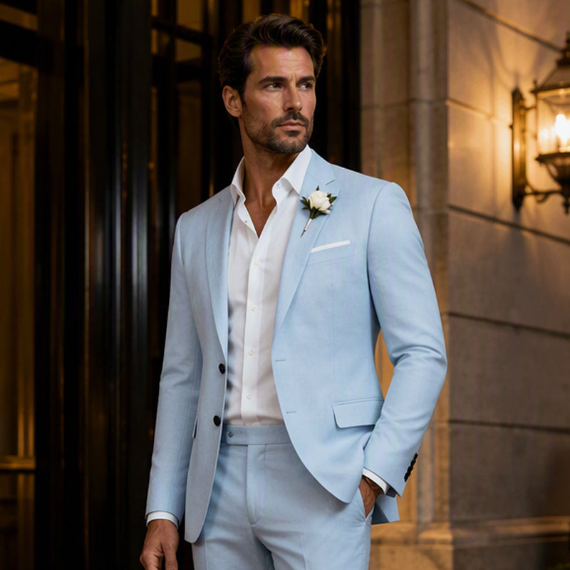 Men's Classic Slim Fit Two-Button Blazer