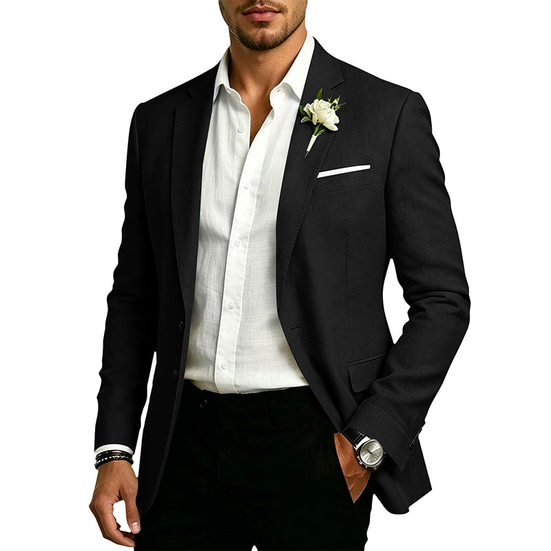 Men's Classic Slim Fit Two-Button Blazer