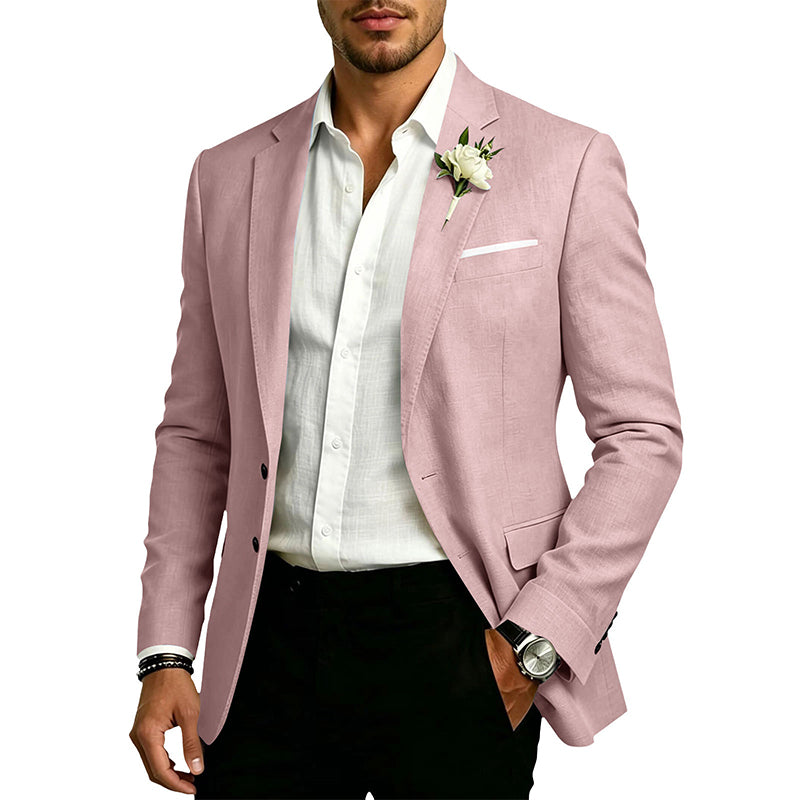 Men's Classic Slim Fit Two-Button Blazer