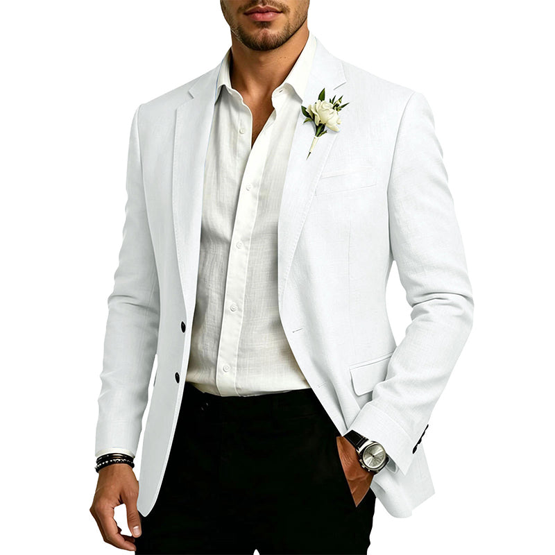 Men's Classic Slim Fit Two-Button Blazer