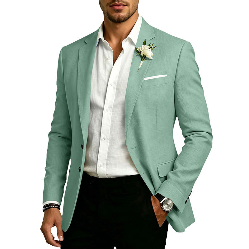 Men's Classic Slim Fit Two-Button Blazer