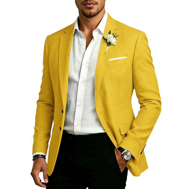 Men's Classic Slim Fit Two-Button Blazer