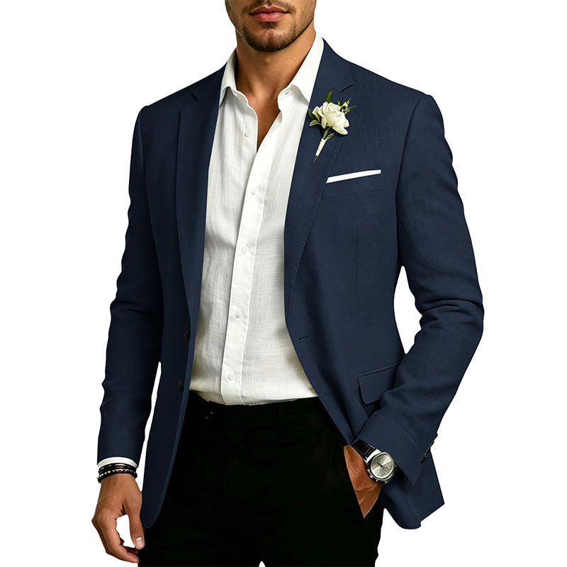 Men's Classic Slim Fit Two-Button Blazer