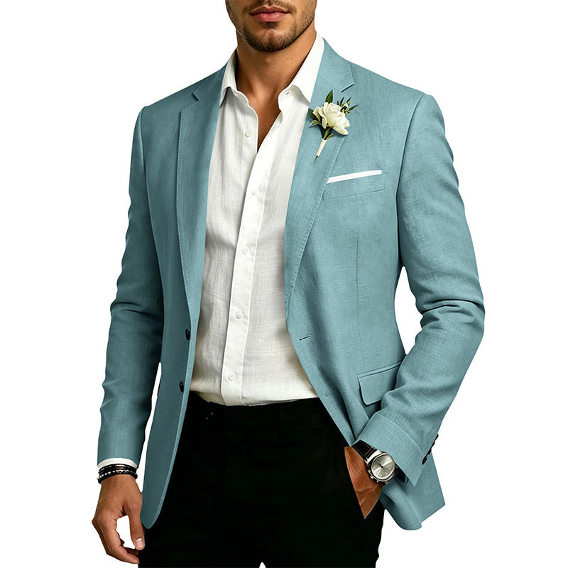 Men's Classic Slim Fit Two-Button Blazer