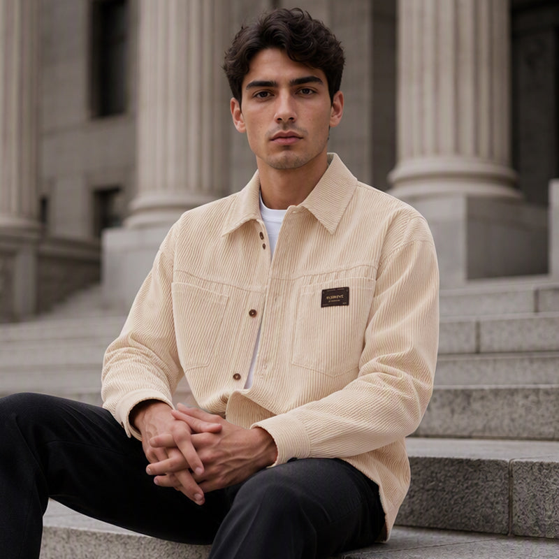 Men's Casual Corduroy Shirt Jacket