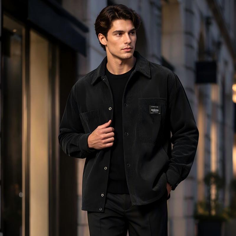 Men's Casual Corduroy Shirt Jacket