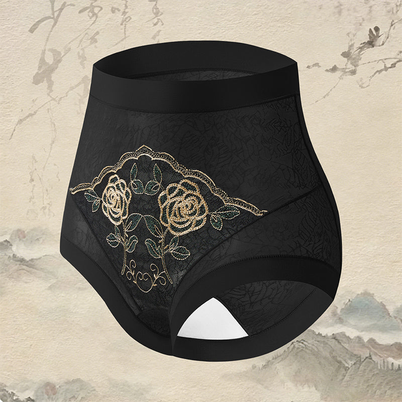 Women's High Waist Tummy Control Lace Panties
