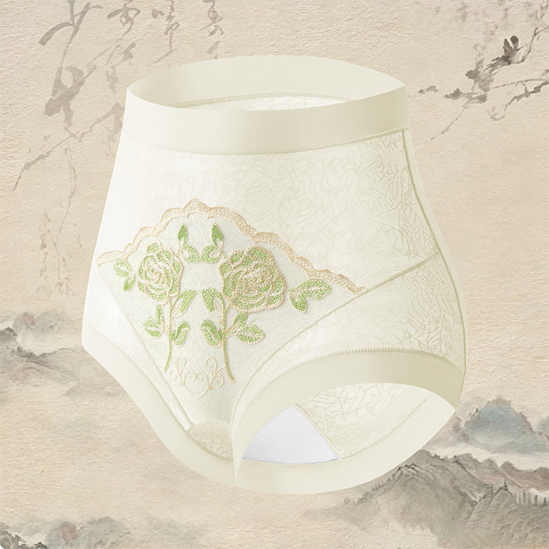 Women's High Waist Tummy Control Lace Panties