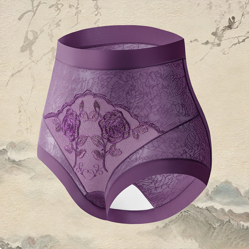 Women's High Waist Tummy Control Lace Panties