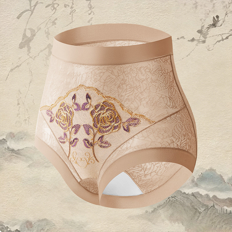Women's High Waist Tummy Control Lace Panties