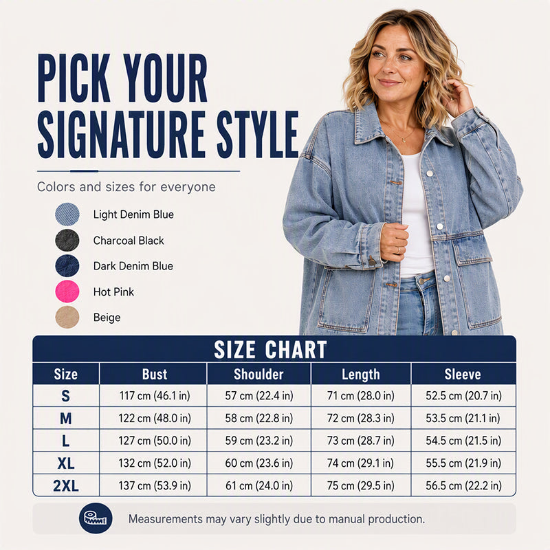 Women's Classic Oversized Denim Jacket