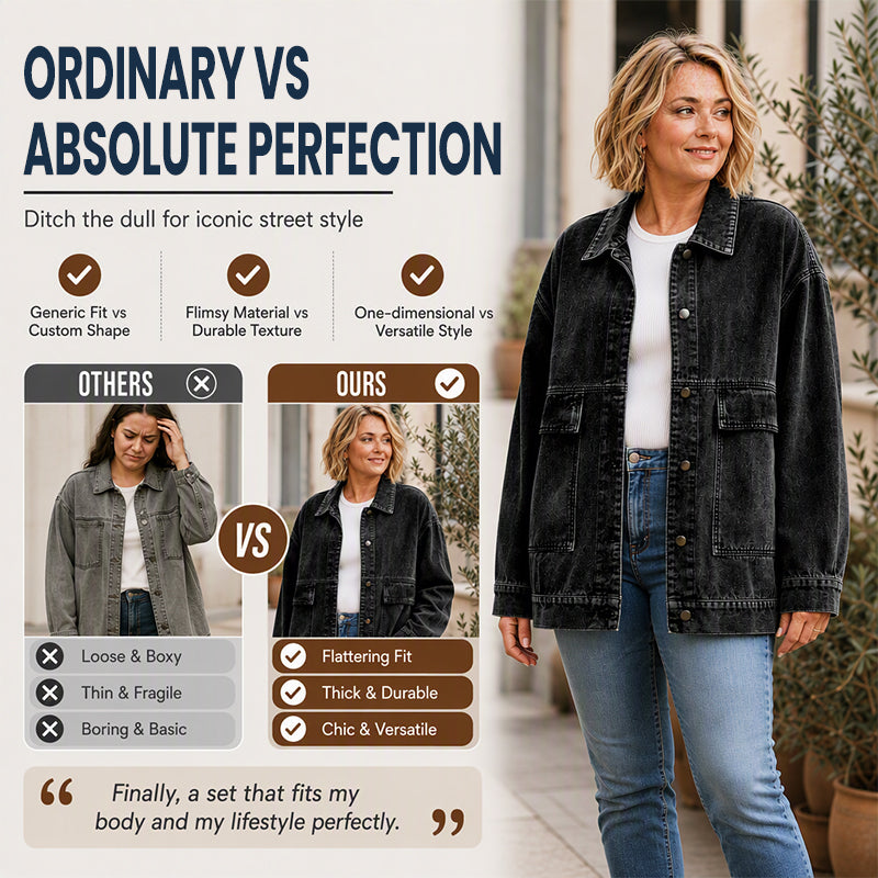 Women's Classic Oversized Denim Jacket