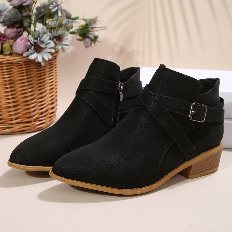 Women's Retro Pointed Toe Chelsea Boots