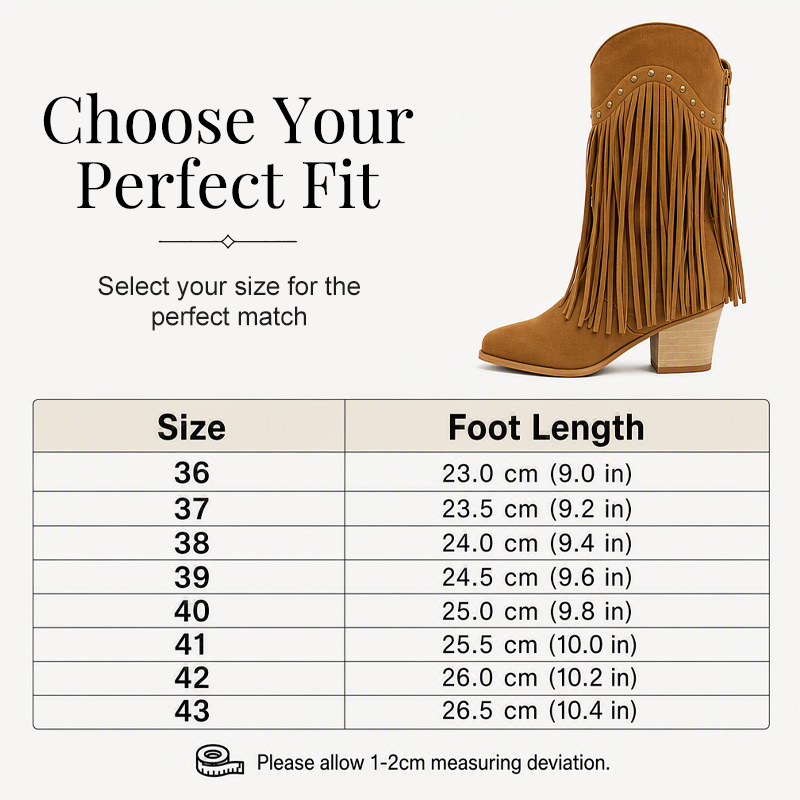 Women's Retro Fringe Knee High Boots
