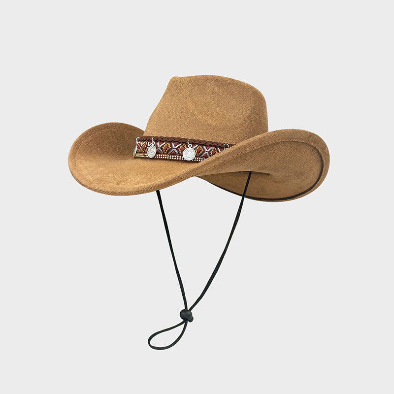 Vintage Western Cowboy Hat with Ethnic Band