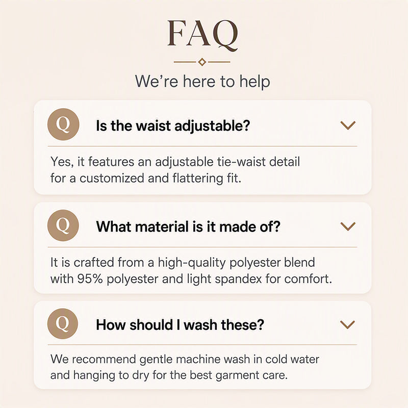 Women's Wide-Leg Pants with Tie Waist