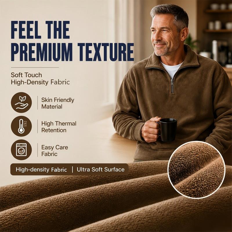 Men's Casual Quarter-Zip Sweatshirt
