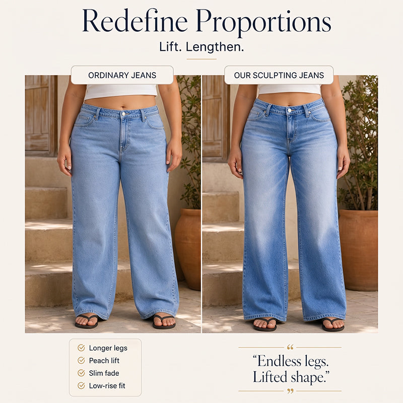 Women's Vintage Blue Wide-Leg Jeans
