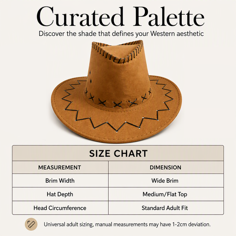 Unisex Denim Western Cowboy Hat