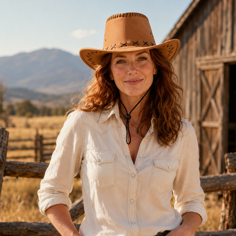 Unisex Denim Western Cowboy Hat