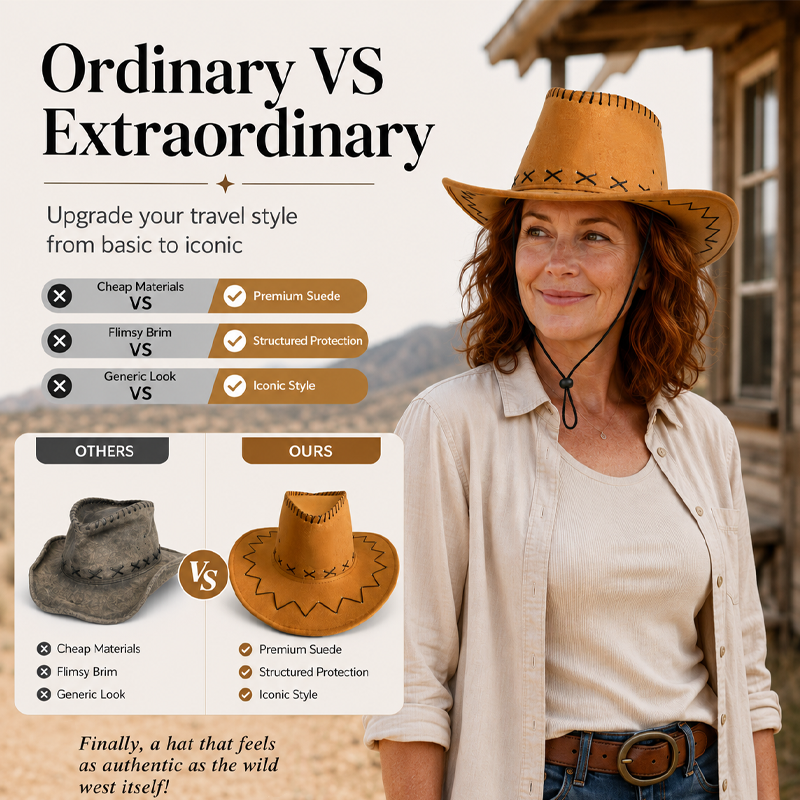 Unisex Denim Western Cowboy Hat