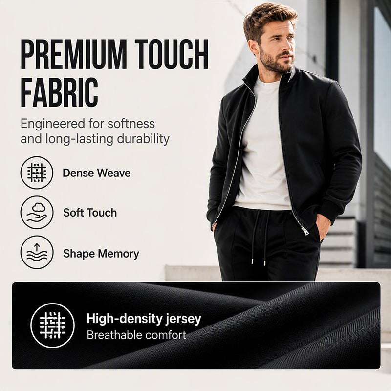 Men's Casual Jacket & Pants 2-Piece Set