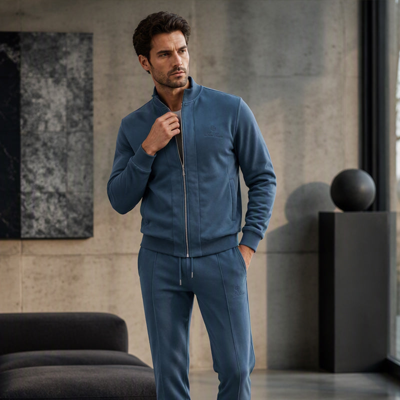 Men's Casual Jacket & Pants 2-Piece Set