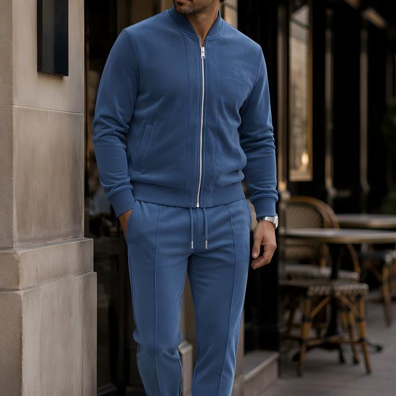 Men's Casual Jacket & Pants 2-Piece Set
