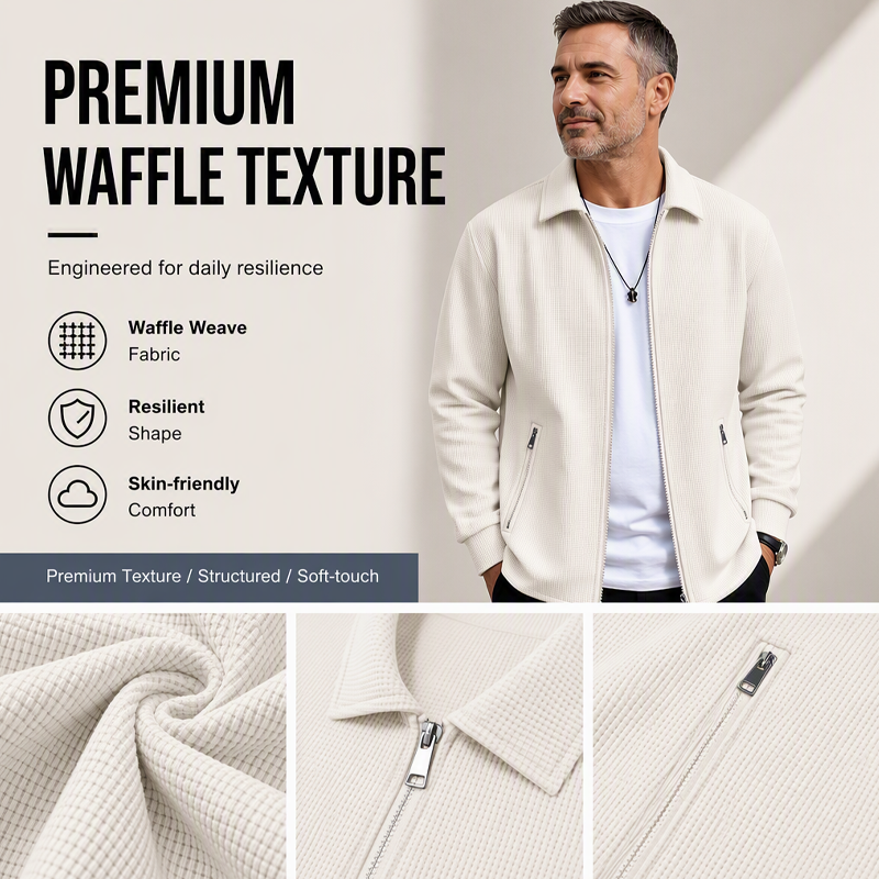 Men's Casual Slim Fit Zipper Jacket