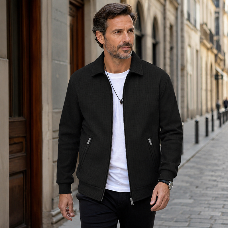 Men's Casual Slim Fit Zipper Jacket