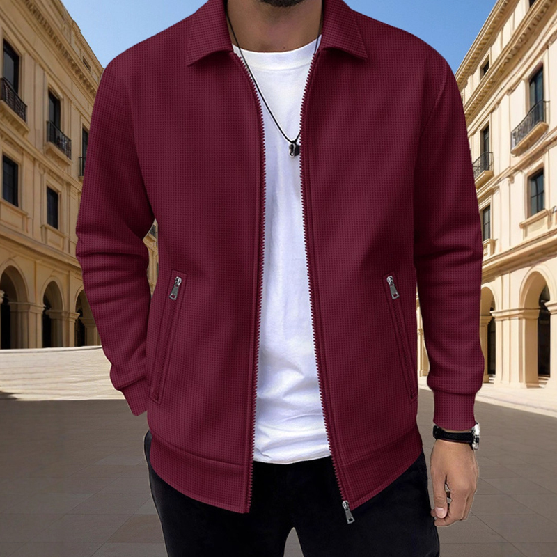 Men's Casual Slim Fit Zipper Jacket