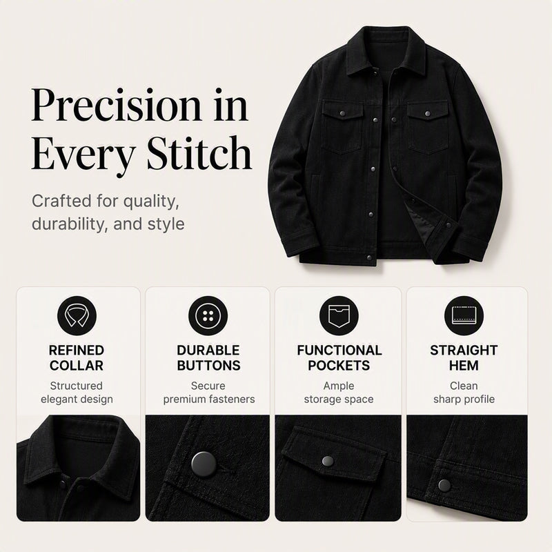 Men's Corduroy Button-Down Jacket