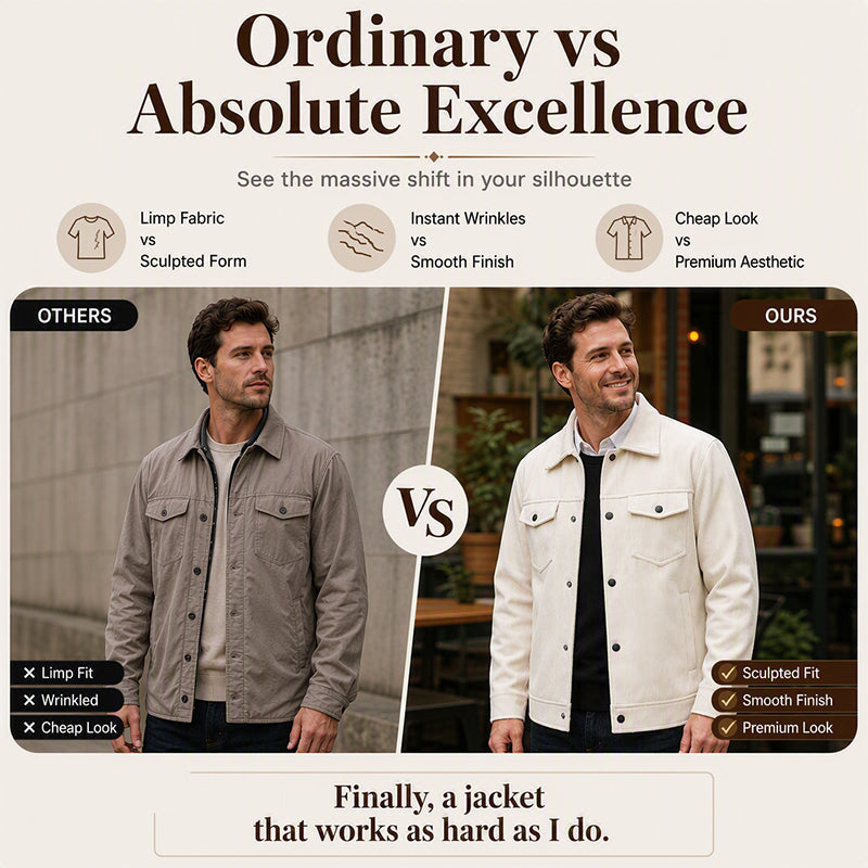 Men's Corduroy Button-Down Jacket