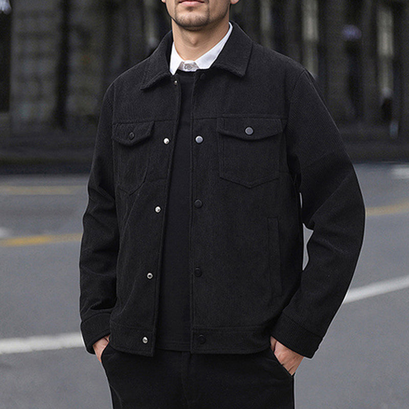 Men's Corduroy Button-Down Jacket