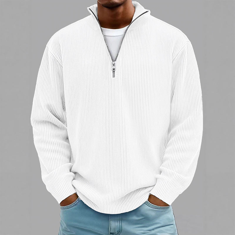 Men's Quarter Zip Corduroy Sweatshirt