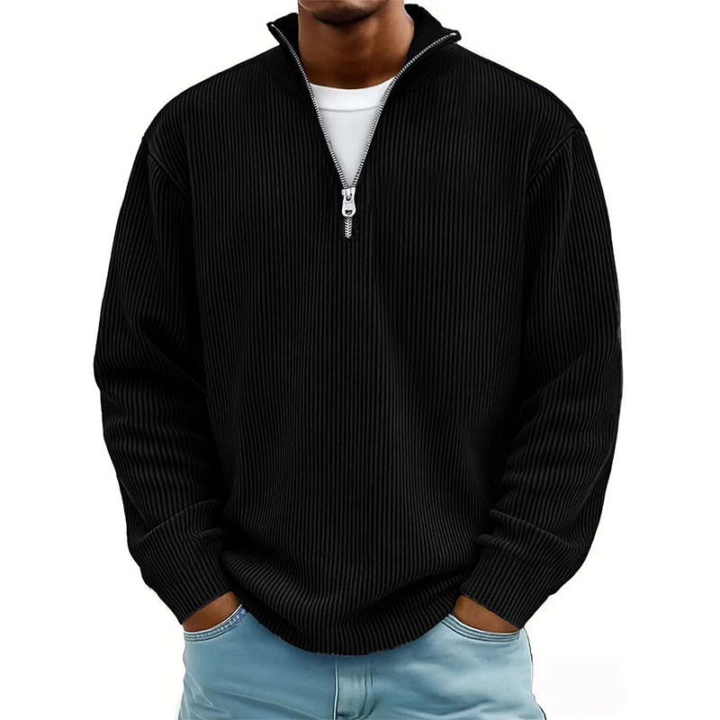 Men's Quarter Zip Corduroy Sweatshirt