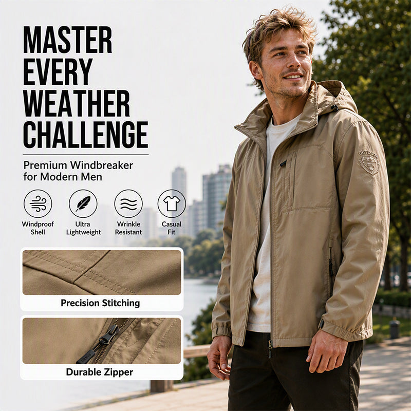 Men's Versatile Waterproof Windproof Jacket