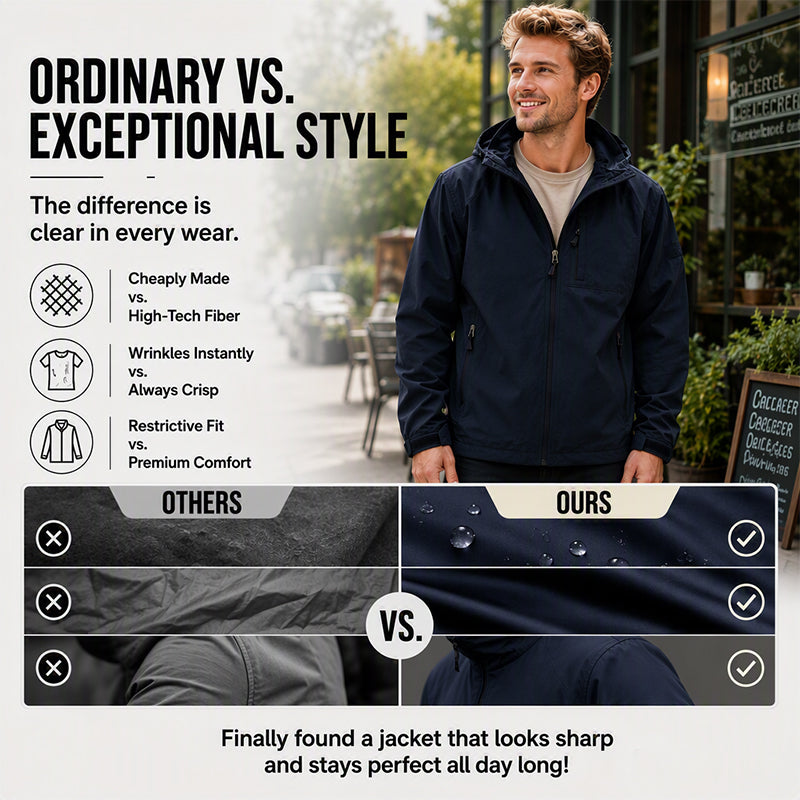 Men's Versatile Waterproof Windproof Jacket
