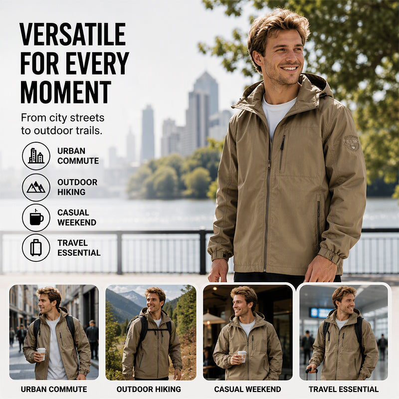 Men's Versatile Waterproof Windproof Jacket