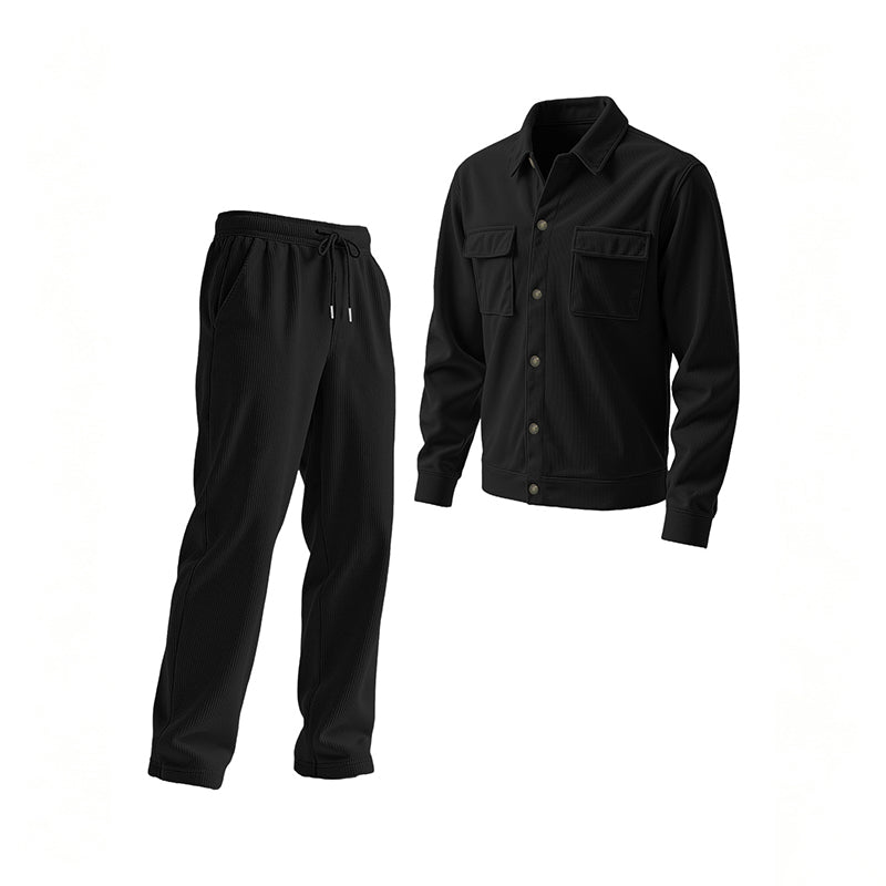 Men's Casual Corduroy Jacket & Pants Set