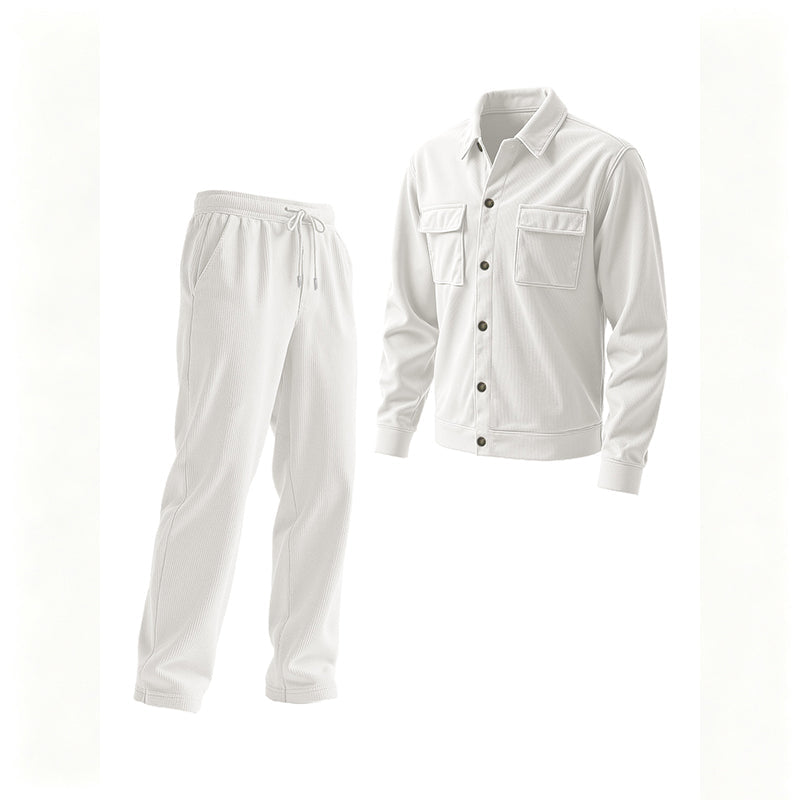 Men's Casual Corduroy Jacket & Pants Set