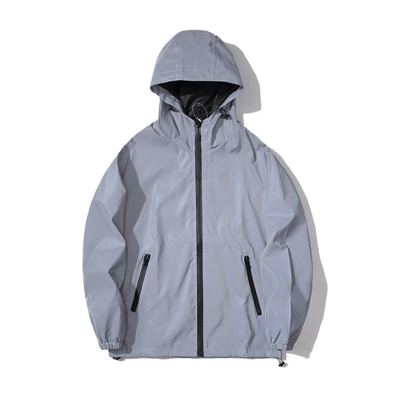 Men's Chic Reflective Hooded Jacket
