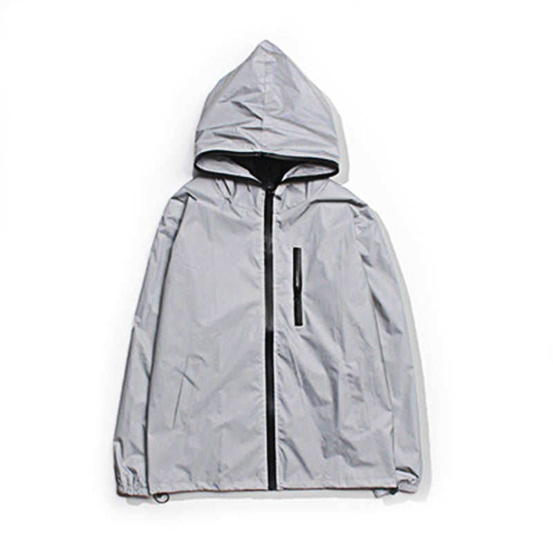 Men's Chic Reflective Hooded Jacket
