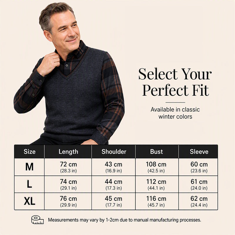 Men's Thickened False 2-Piece Sweater