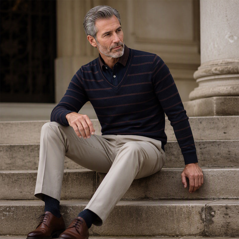 Men's Thickened False 2-Piece Sweater