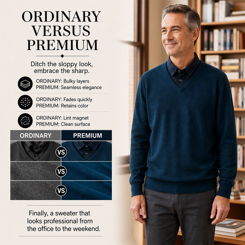 Men's Thickened False 2-Piece Sweater